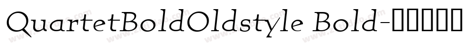 QuartetBoldOldstyle Bold字体转换